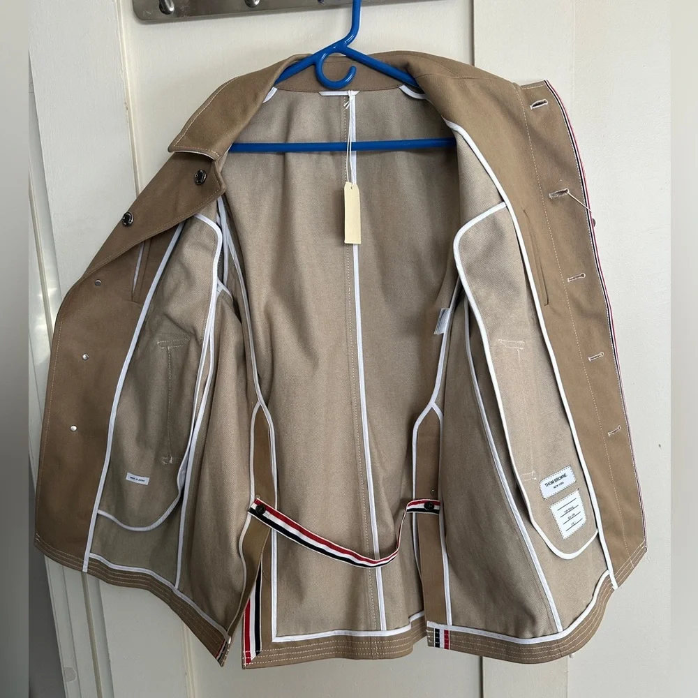 Thom Browne Tan Trench Coat - Picture 7 of 15